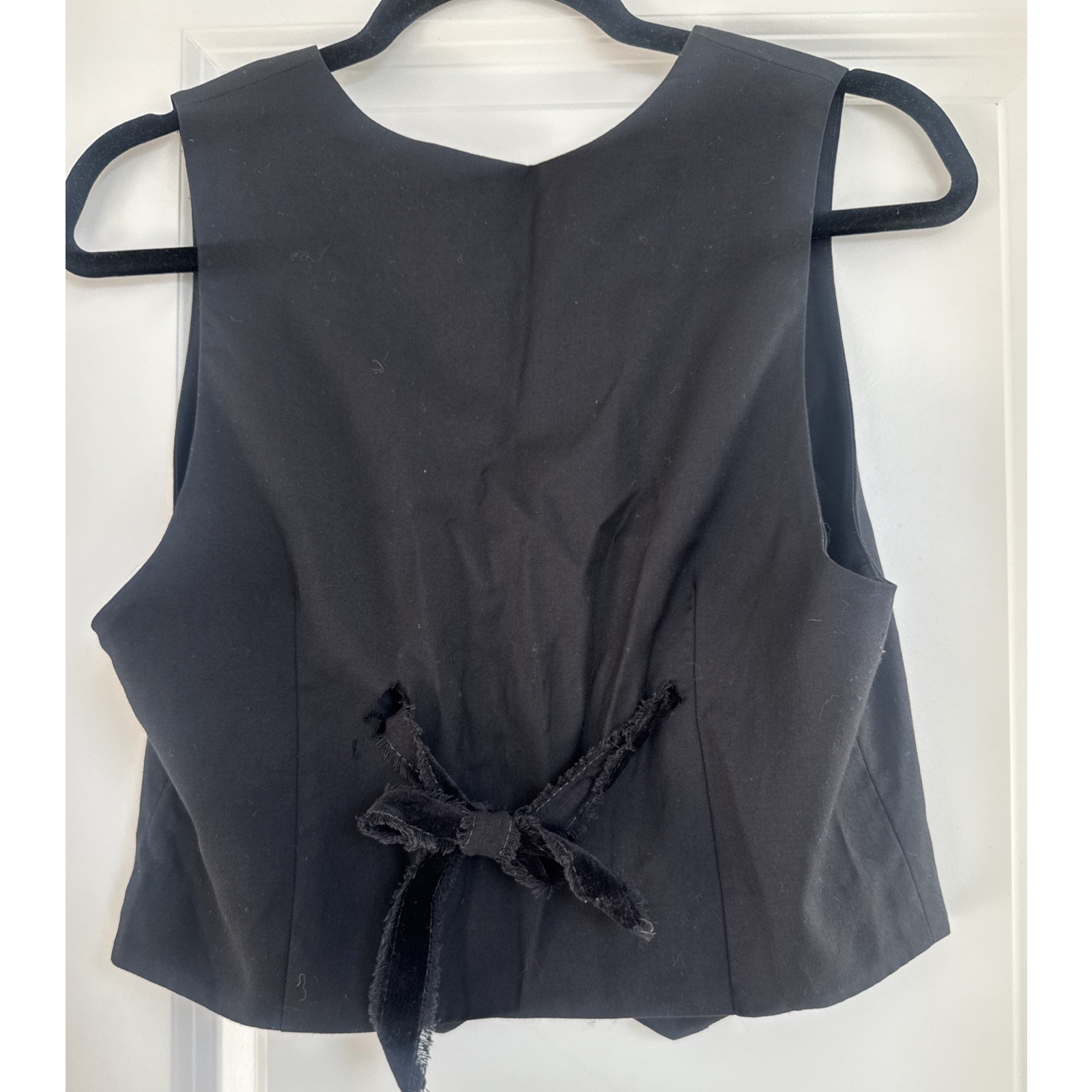 Kamperett X Anaise The Uniform Wool Black Vest Size Medium — image 3 of 8